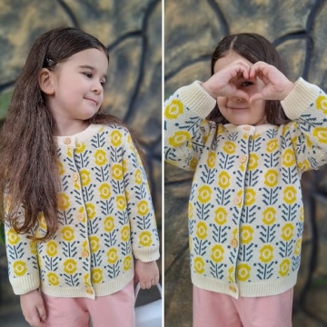 Charming Simplee Kids Baby Sweater Cardigan for Girls