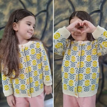 Charming Simplee Kids Baby Sweater Cardigan for Girls