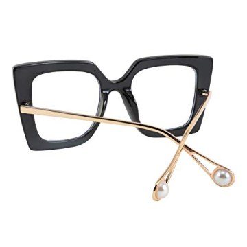 Stylish FEISEDY Oversized Blue Light Blocking Glasses