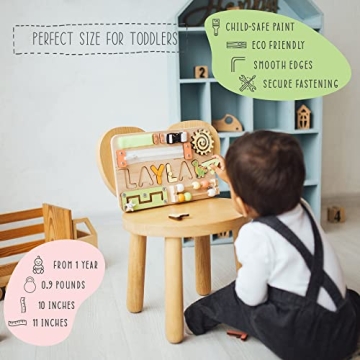 Personalized Name Puzzle Busy Board for Toddlers