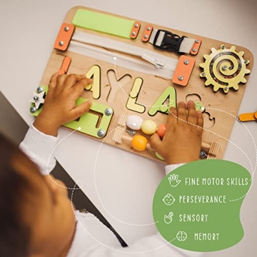Personalized Name Puzzle Busy Board for Toddlers