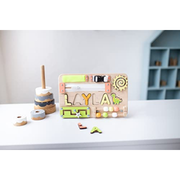 Personalized Name Puzzle Busy Board for Toddlers