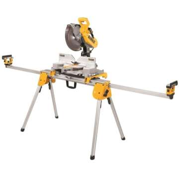 DEWALT Miter Saw Stand, Compact, 40" Beam Extends, Holds up to 500 lbs (DWX724)