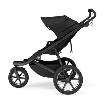 Thule Urban Glide 3 Single Child All-Terrain Stroller, Full-Suspension System, Air-Filled Tires, Upr...