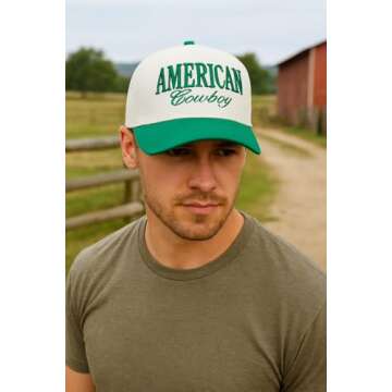 Vintage Trucker Hat | Western Style Snapback for All