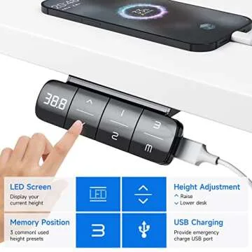 Soohow Electric Standing Desk 48 x 24 Adjustable Height