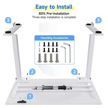 Soohow Electric Standing Desk 48 x 24 Adjustable Height