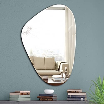 Modern Frameless Irregular Mirror for Elegant Spaces