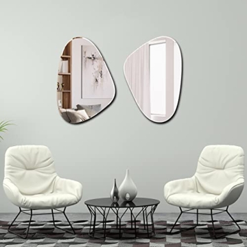 Modern Frameless Irregular Mirror for Elegant Spaces