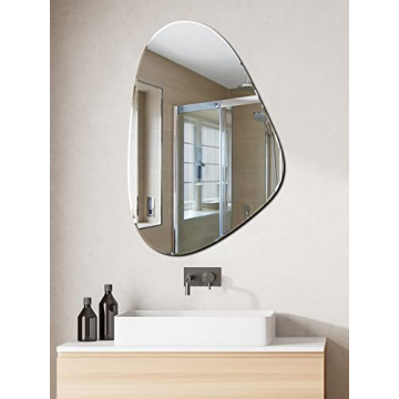 Modern Frameless Irregular Mirror for Elegant Spaces