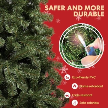 GTRACING 6.5ft Artificial Christmas Tree with 1000 Tips