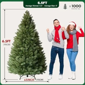 GTRACING 6.5ft Artificial Christmas Tree with 1000 Tips