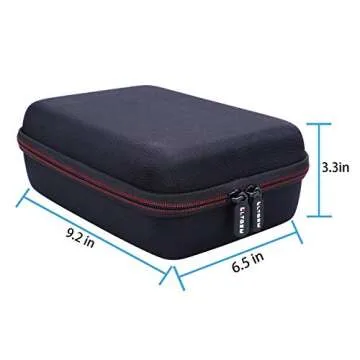 LTGEM Action Camera Case Compatible with GoPro Hero 13/12 / 11/10 / 9/8 / 7/2018 / 6/5 / Go Pro MAX Blcak / 4 Silvery Action Camera, Accessories Carrying Storage Bag (Moveable Dividers)