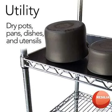 Resilia Anti-Slip Shelf Liner Set - Heavy Duty, Made in USA