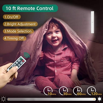 62LED Motion Sensor Lights with Remote Control and Rechargeable Battery