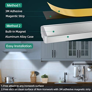 62LED Motion Sensor Lights with Remote Control and Rechargeable Battery