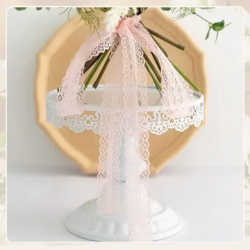 Lace Trim Ribbon 50 Yards Elegant Vintage Pattern for Crafts