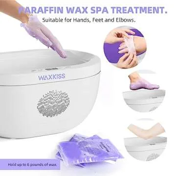 Paraffin Wax Machine & 3 Wax Packs for Deep Hydration