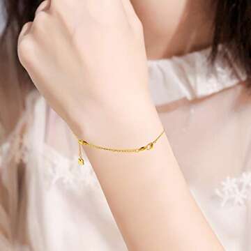 D-buy 8 Pcs Necklace Extender Gold and Silver Plated Bracelet Extender Extender Chain Set 4 Different Length: 6 inch 4 inch 3 inch 2 inch (4 Gold, 4 Silver)