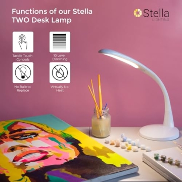 Versatile Stella Two 11W LED Desk Lamp for Every Task