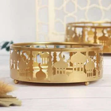 Crazy Night Islam Eid Mubarak Pendant DIY Castle Three-Piece Set Tray Ramadan Activities Party Decoration Food Storage Container…