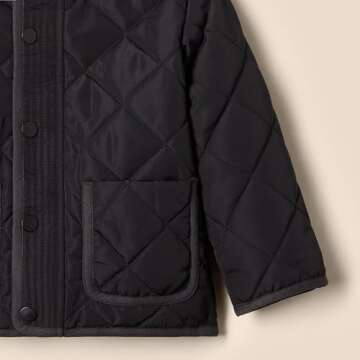 Amazon Essentials x Sofia Grainge Unisex Toddlers' Midweight Field Jacket with Hood, Black, 3T