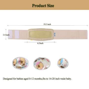 Umbilical Hernia Belt for Baby Adjustable Navel Band