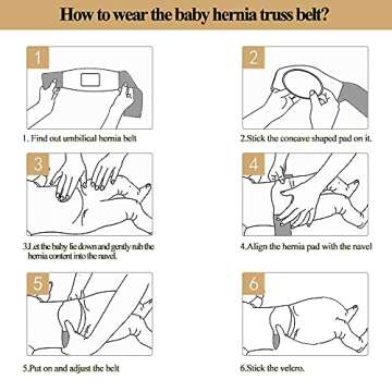 Umbilical Hernia Belt for Baby Adjustable Navel Band