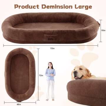 Yojoker Human Dog Bed - Comfort & Style for Adults