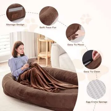 Yojoker Human Dog Bed - Comfort & Style for Adults