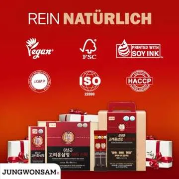 Energy Boosting Vegan Korean Red Ginseng Extract Sticks