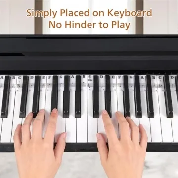 Silicone Piano Key Labels for Beginners and Kids
