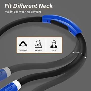 Vekkia Rechargeable LED Neck Reading Light, Book Lights for Reading in Bed, 3 Brightness Levels, Flexible Soft Silicone Arms Comfortable Wear, Long Lasting. Perfect for Readers, Craft & Knitting