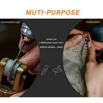 Vekkia Rechargeable LED Neck Reading Light, Book Lights for Reading in Bed, 3 Brightness Levels, Flexible Soft Silicone Arms Comfortable Wear, Long Lasting. Perfect for Readers, Craft & Knitting