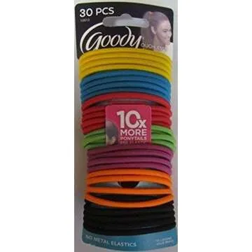 Goody Ouchless No Metal Elastics - 30 Count in Candy Styles