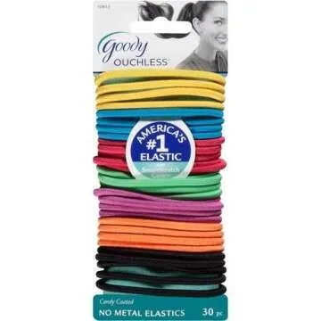 Goody Ouchless No Metal Elastics - 30 Count in Candy Styles