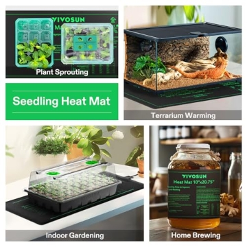 VIVOSUN Seedling Heat Mat & Thermostat for Gardening