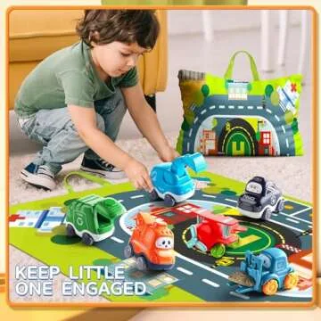 Big Cartoon Truck Car Toys for Toddlers 1-2 Years