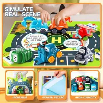 Big Cartoon Truck Car Toys for Toddlers 1-2 Years