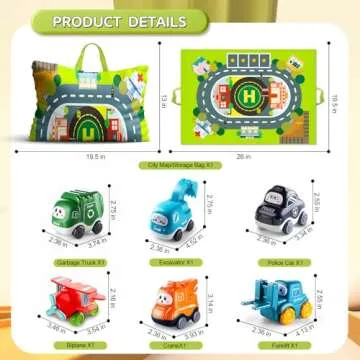 Big Cartoon Truck Car Toys for Toddlers 1-2 Years