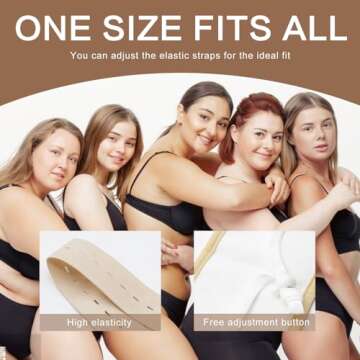 6 Pcs Castor Oil Pack Wrap Organic Cotton for Liver Detox, Stomach, Belly, Neck, Breast & Entire Body, Reusable Pads Kit for Hot/Cold Compress with Adjustable Elastic Strap, Waterproof & Anti Oil Leak