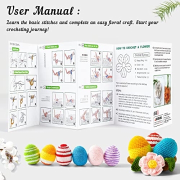 20 Colors Acrylic Yarn Bundle Complete 85 Piece Crochet Kit