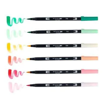 Tombow Dual Brush Pen Set, Just Peachy 6
