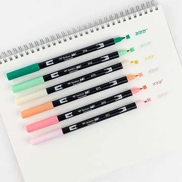 Tombow Dual Brush Pen Set, Just Peachy 6