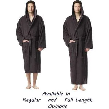 Men's Hooded Classic Bathrobe in Turkish Cotton