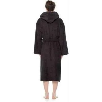 Men's Hooded Classic Bathrobe in Turkish Cotton