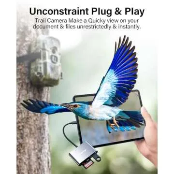 Hicober USB C to SD Card Reader - 2TB Capacity for All Devices