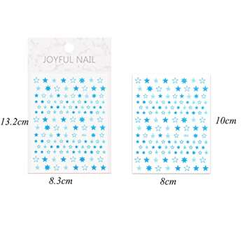 12 Colors Stars Nail Stickers for Women Girls Kids - 3D Self Adhesive Star Nail Decals for Natural F...