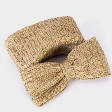 Women Bow Purse Summer Straw Woven Clutch Bag Handbags Vacation Beach Tote Formal Party Wedding 2025 New