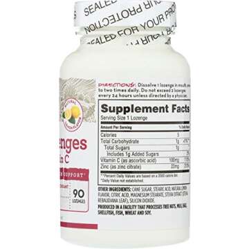 365 Everyday Value, Zinc Lozenge with Vitamin C, 90 ct
